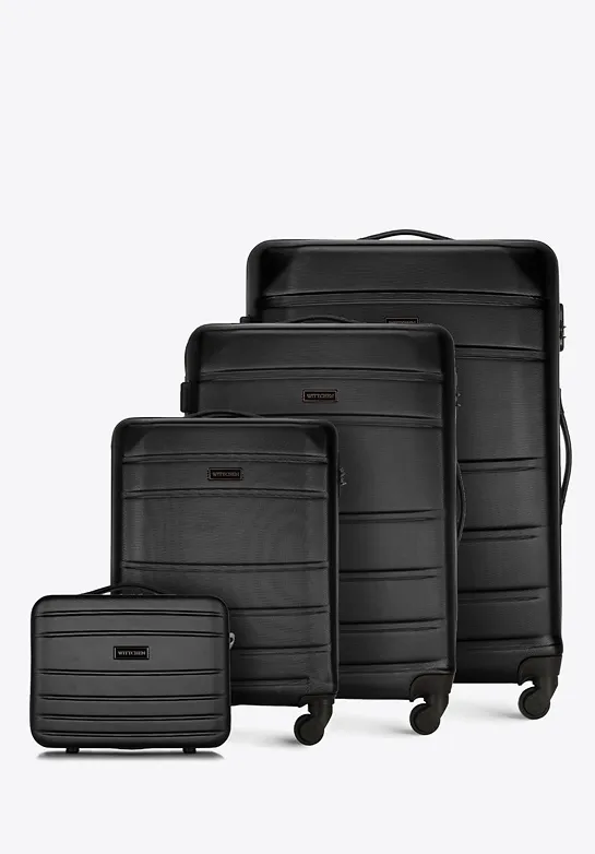Black ABS Suitcase Set from WITTCHEN for Just 314.72 zł
