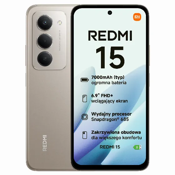XIAOMI Redmi 15 4G всього за 449,99 zł у MediaMarkt