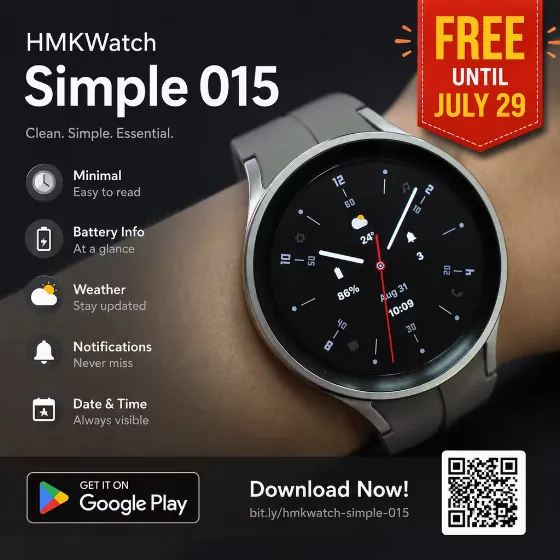 Тарча HMKWatch Simple 015 бесплатно в Google Play