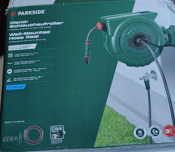 Автоматичний шланг на бобіні 15м Parkside за 70 грн у Kaufland