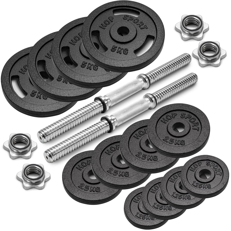 Save 33% on Adjustable Cast Iron Dumbbells 2x20kg at Allegro