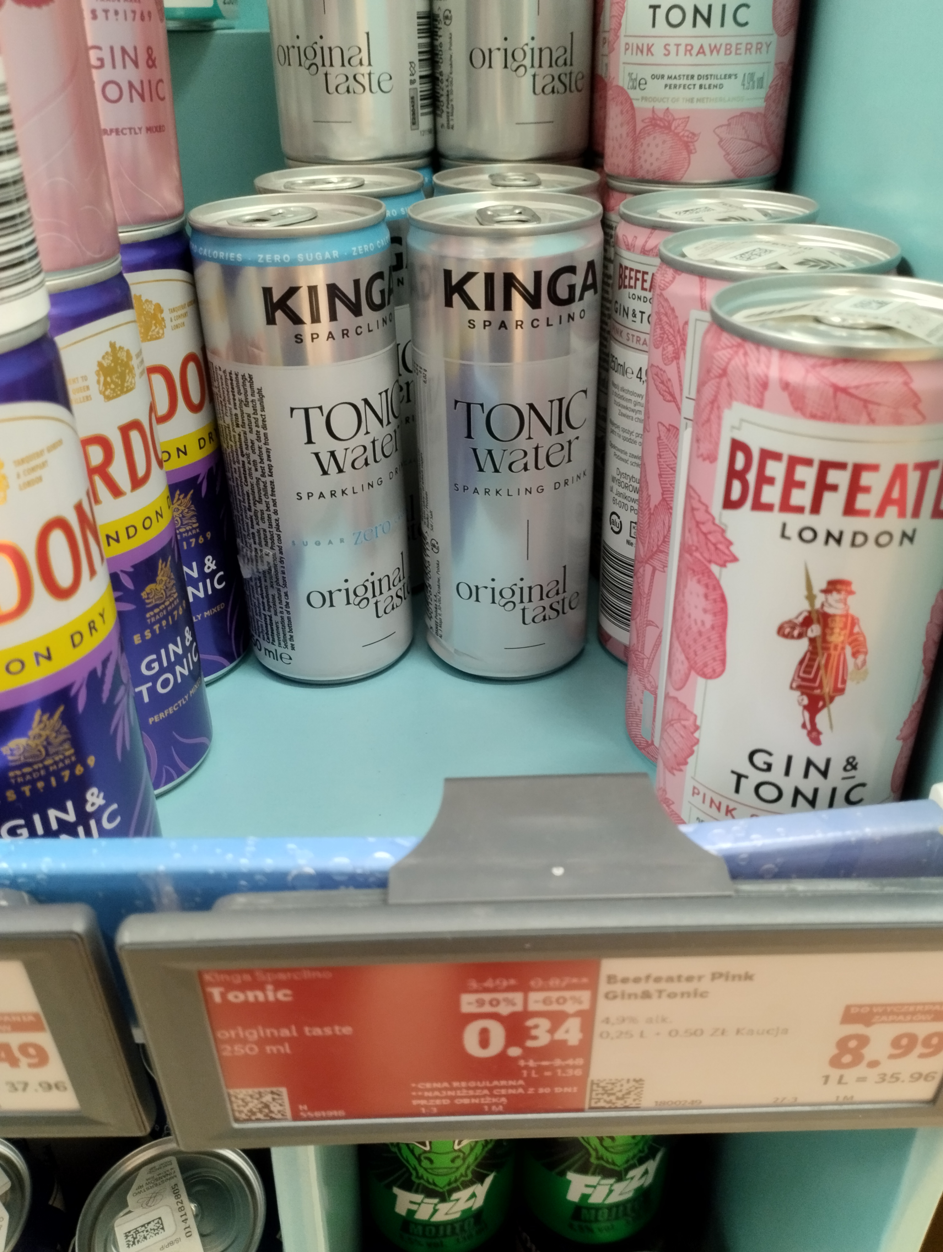 Kinga Sparclino Tonic 250ml for Just 0.34 zł at Lidl