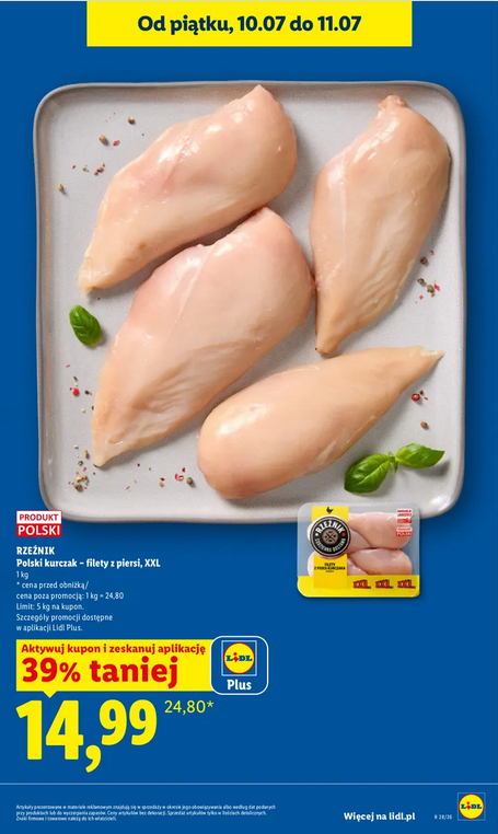 Chicken Breast Fillet for 14.99 zł at Lidl — 40% Off