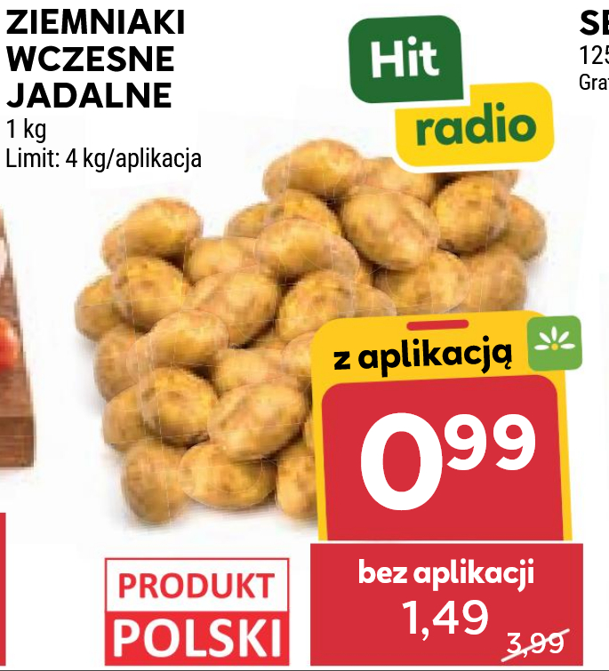 Ранние польские картофели по 0,99 зл в Stokrotka