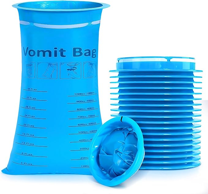 18 Disposable High-Density Vomit Bags for 16.32 zł at Amazon