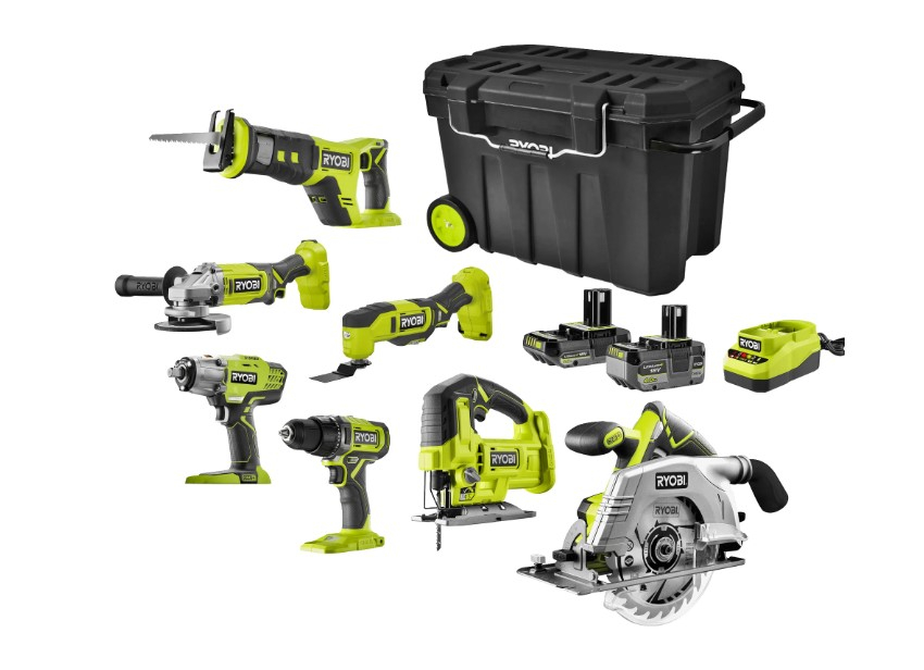 Ryobi ONE+ Набор инструментов 11 шт. за 2 199 zł — Скидка 41%