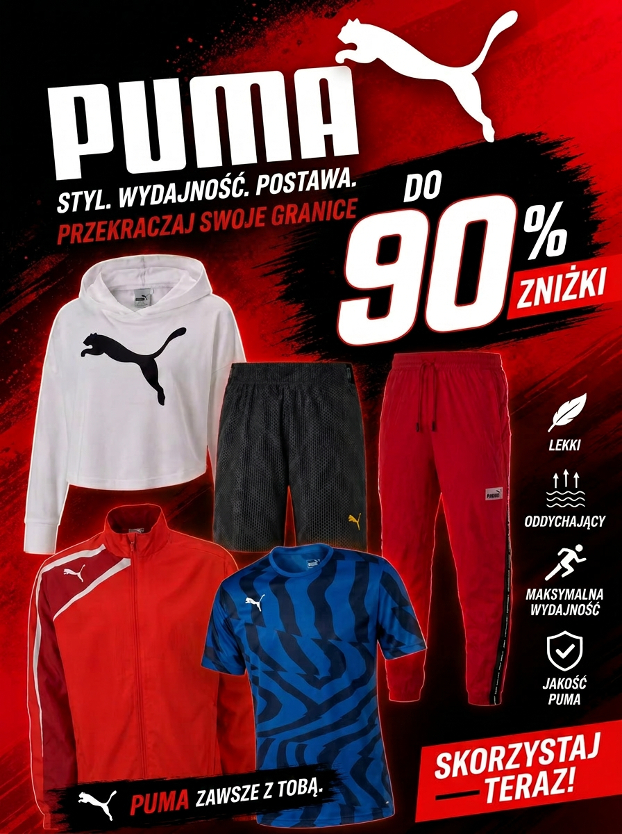 Up to 90% Off PUMA Apparel at SportRabat — T-Shirts from 34.95 zł