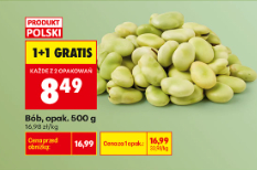 Buy 1 Get 1 Free on Polish Broad Beans at Biedronka