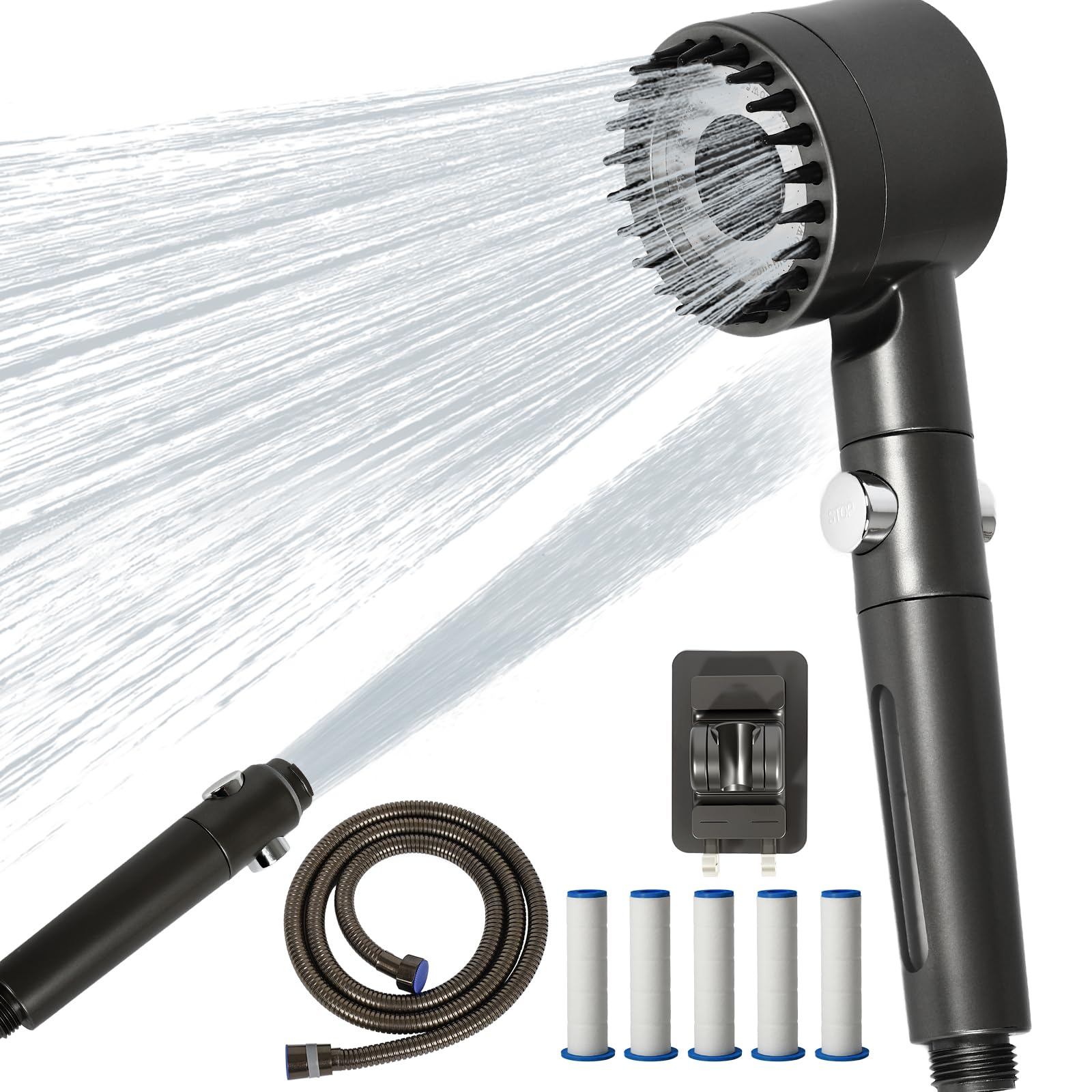 Shower Head with 4 Modes & 5 Filters Now Only 19.99 zł