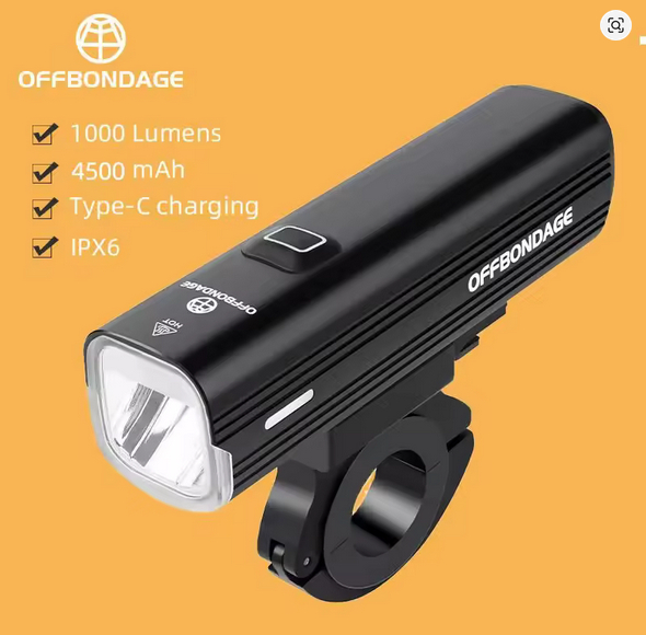OFFBONDAGE 1000lm Bike Light for Only $12.50 at AliExpress