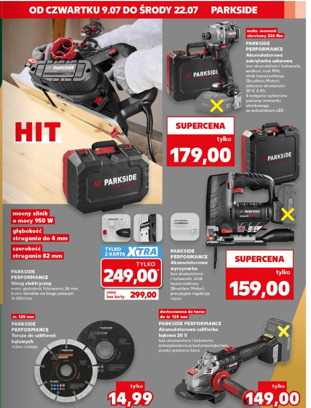 Parkside Performance Impact Driver 226Nm for 179 zł at Kaufland