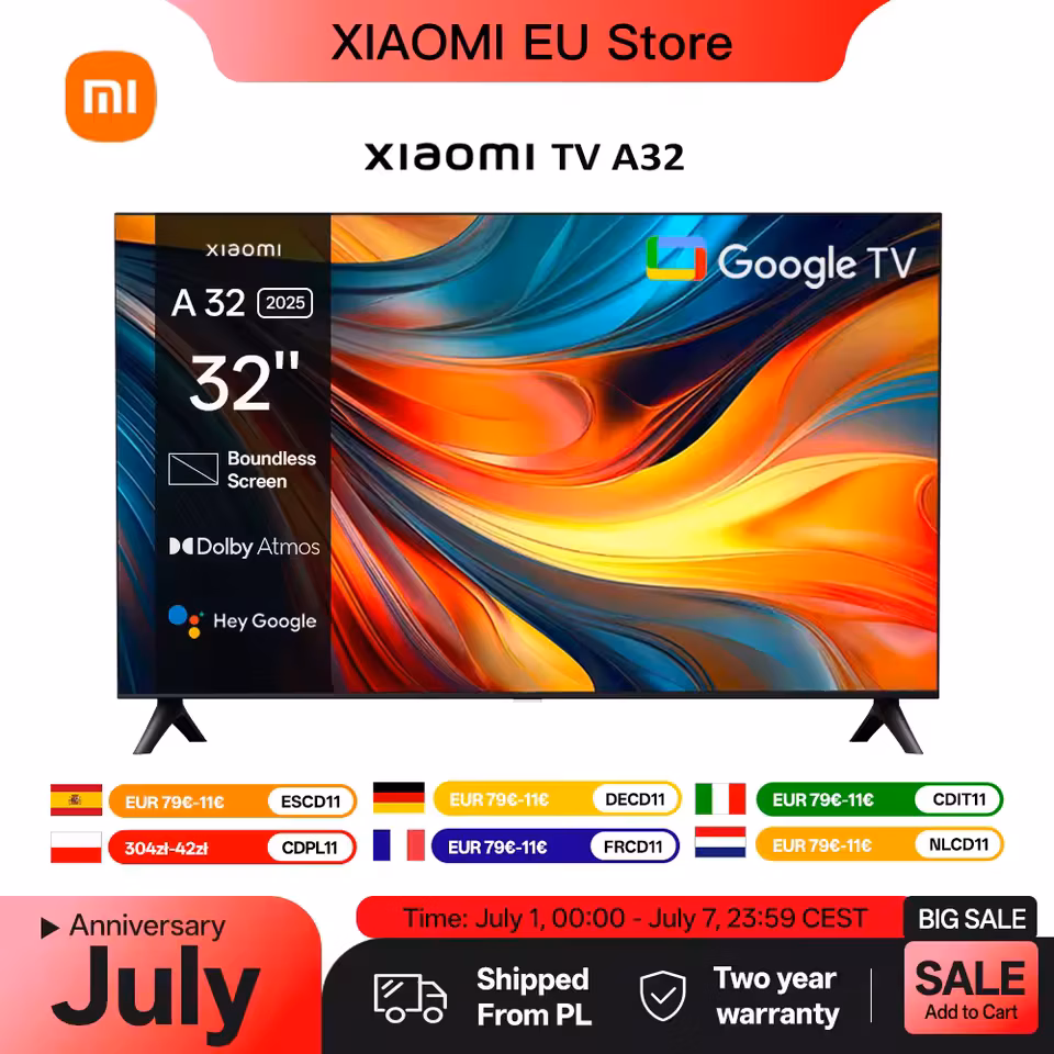 Xiaomi TV A32 32" Now Just $99.82 at AliExpress