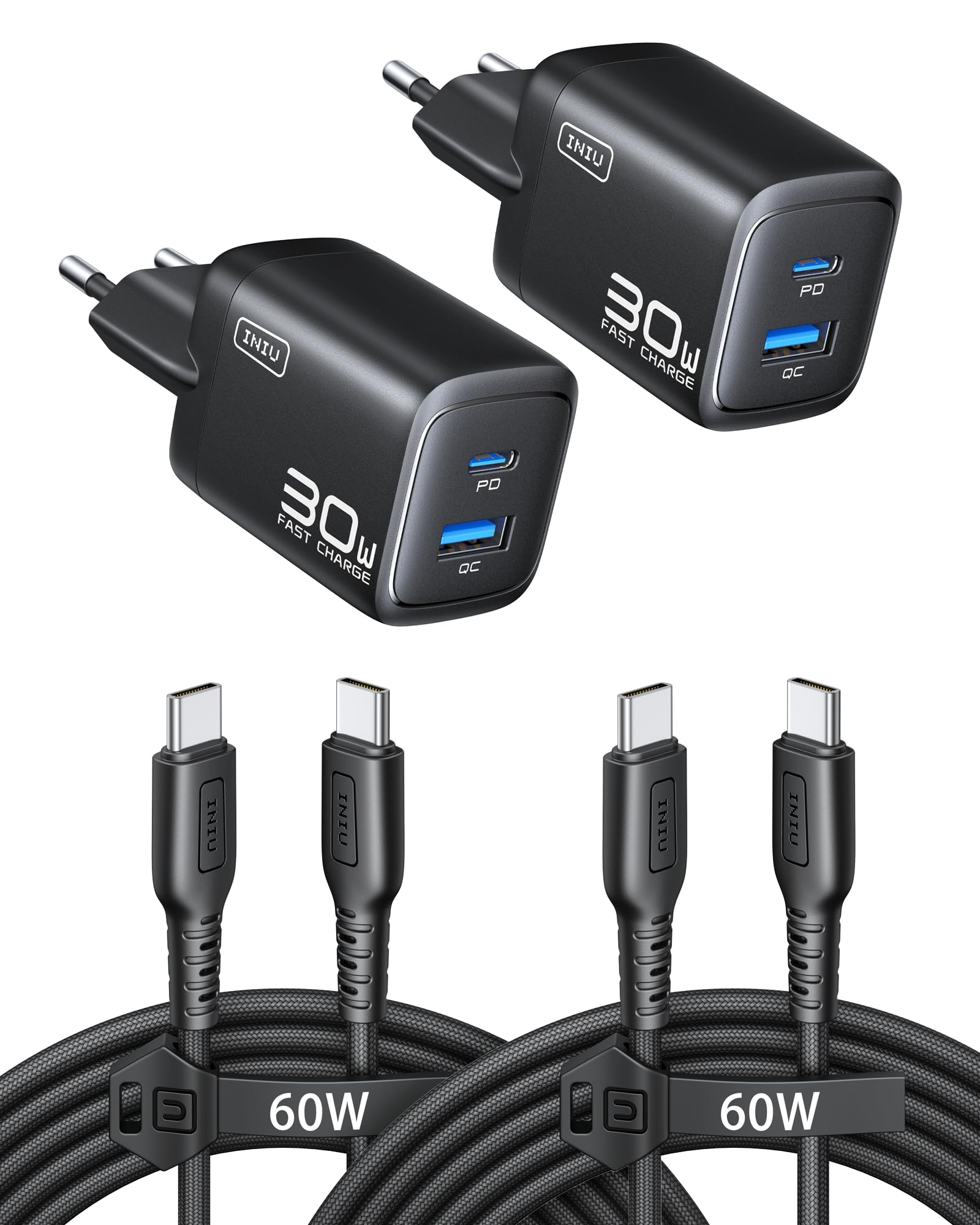 INIU 30W Charger 2-Pack — Just €9.09 with 45% Off
