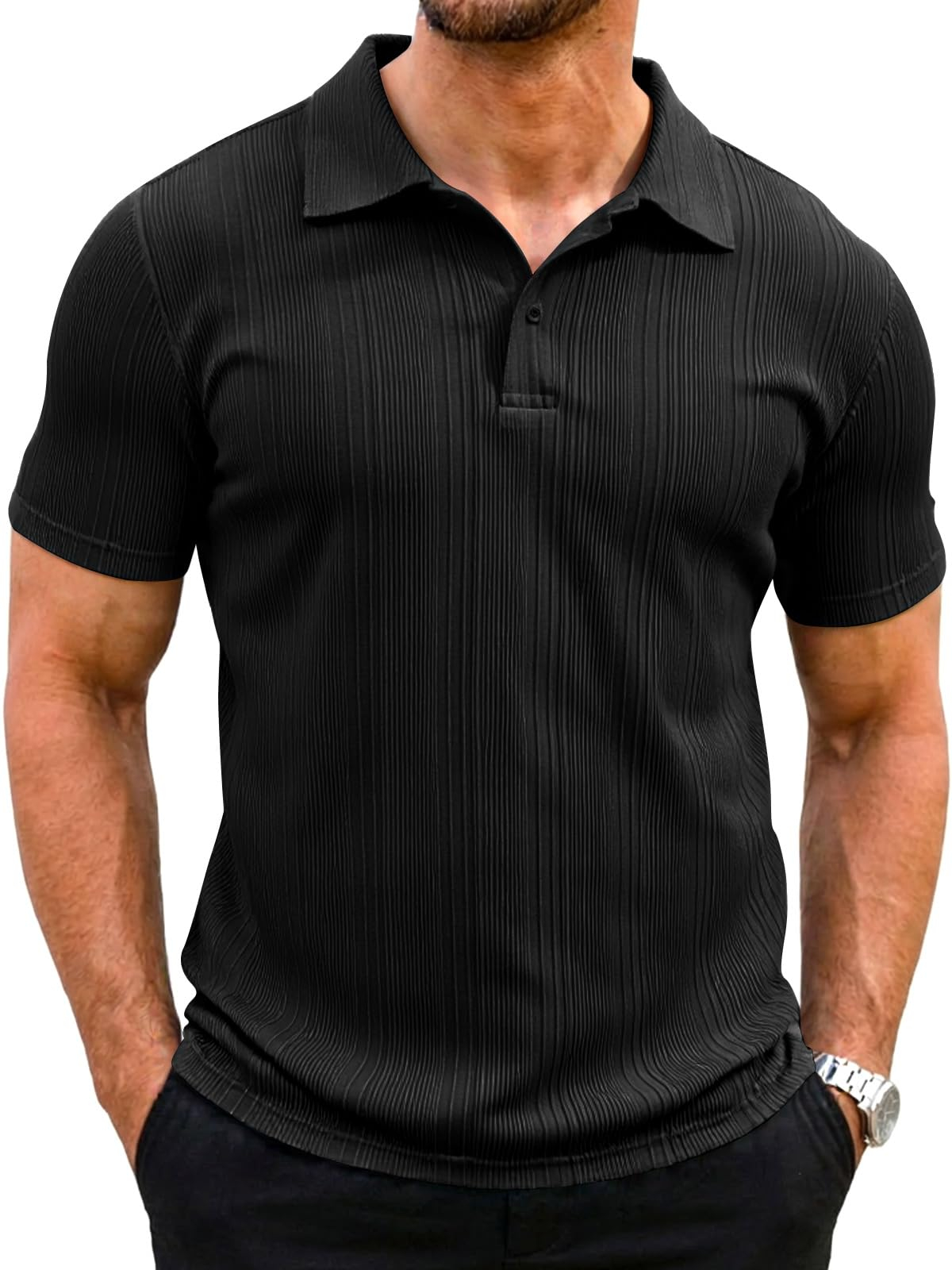 Men's Short Sleeve Polo Shirt for Just 9.99 zł at Amazon