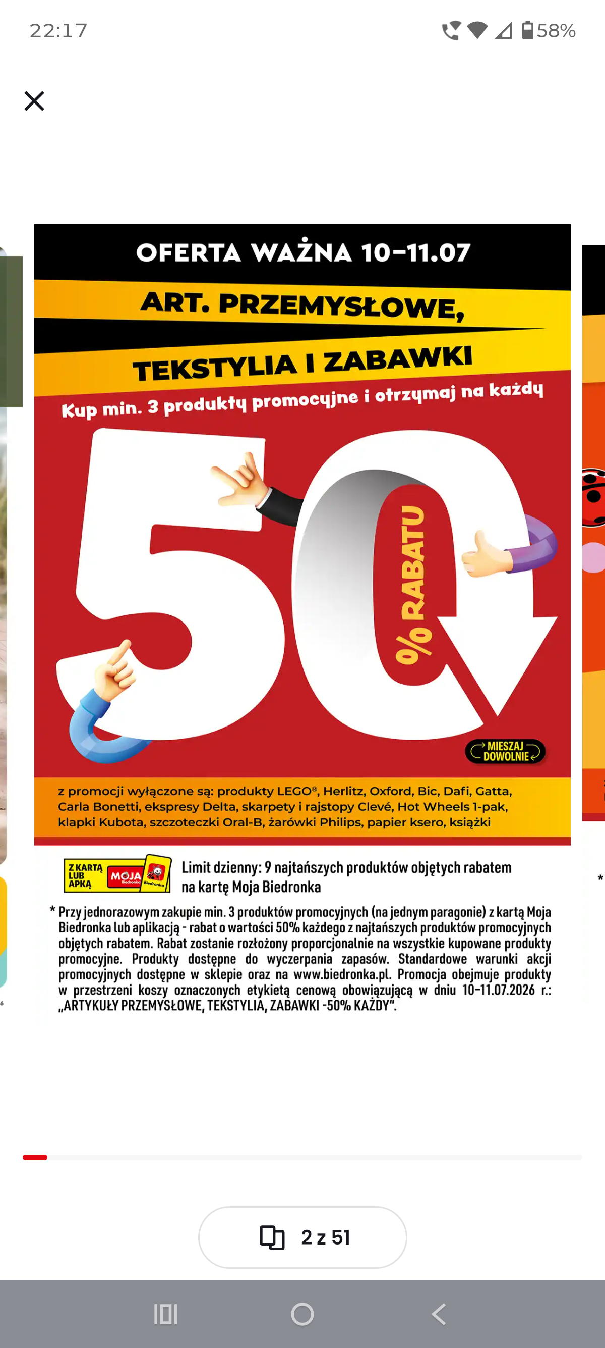 Save 50% on 3 Items at Biedronka - Art & Toys