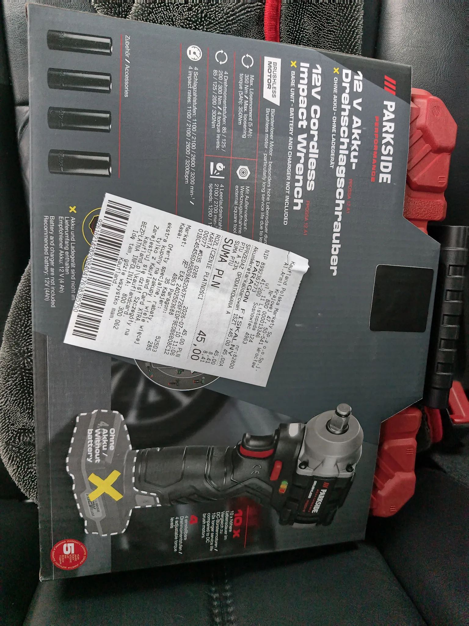Акумуляторний ударний ключ Parkside Performance 12V за 45 zł у Kaufland
