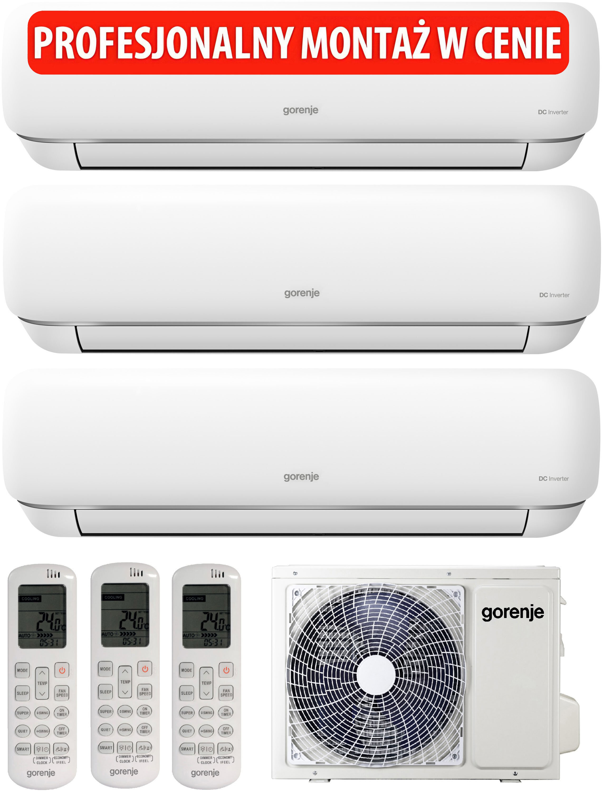 GORENJE Multi-Split AC with Installation for 8,799.99 zł