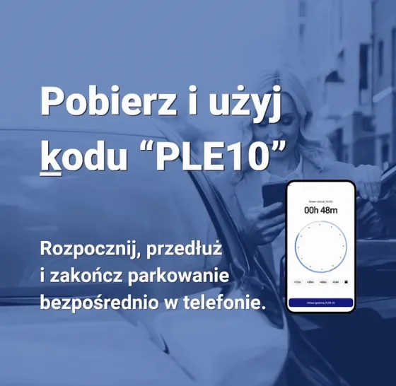 Recharge Your ePARK Account with 10 zł Discount