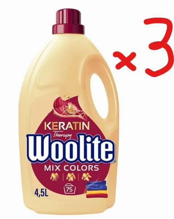 Скидка на [3x4500ml] Плён для стирки WOOLITE Keratin Therapy — 99.98 zł