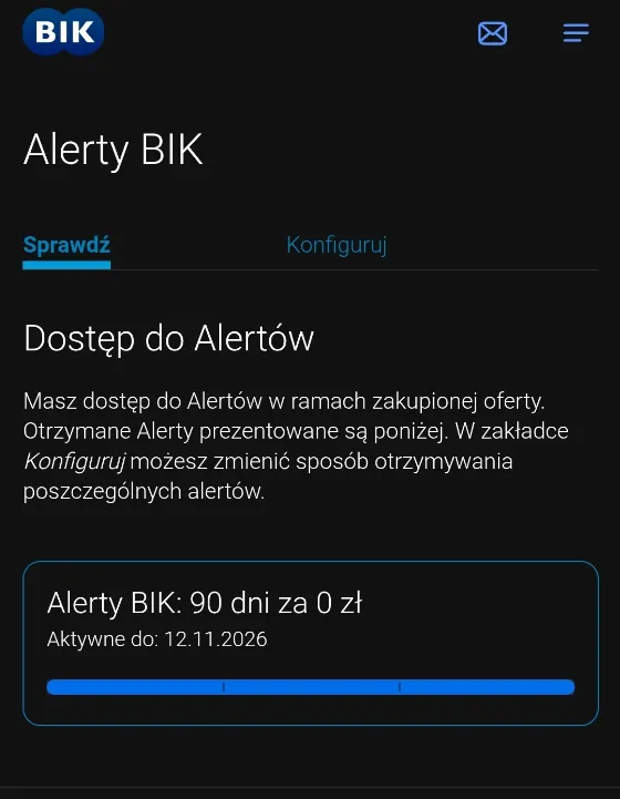 90 дней уведомлений BIK бесплатно