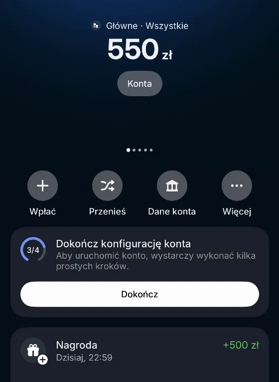 500 zł от Revolut за открытие бизнес-счета