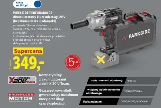 Save 30% on PARKSIDE PERFORMANCE Impact Wrench at Lidl