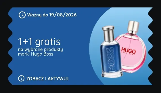 Купи один, получи второй бесплатно на парфюмы Hugo Boss в Rossmann