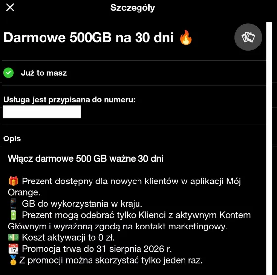 Get 500GB Free for 30 Days with Orange Prepaid