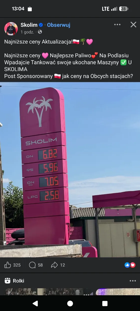 Save 7% on 95 Fuel at Skolima in Czeremcha — Now 5.96 zł