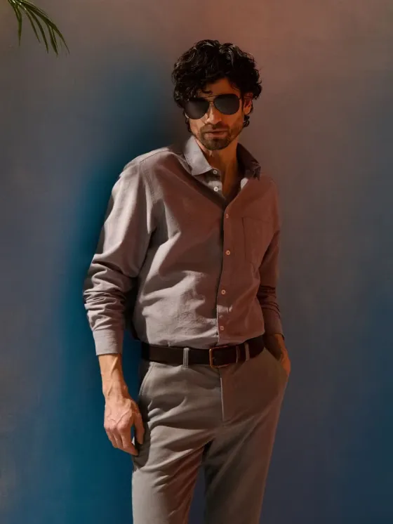 Men's Cotton Shirt for 29.99 zł at Sinsay