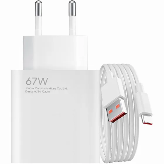 Get the Original Xiaomi 67W Charger with USB Cable for 52.34 zł