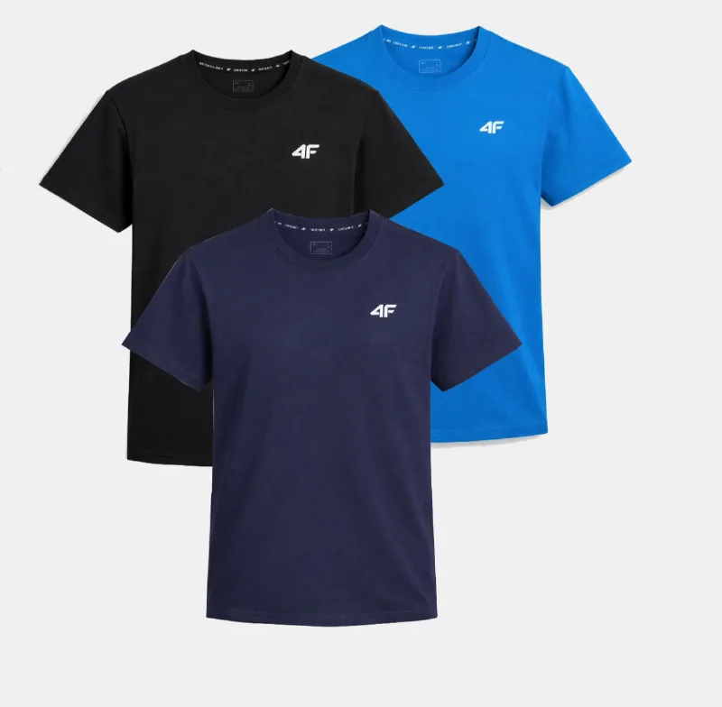 Men's 3-Pack T-Shirts by 4F for Just 76.23 zł