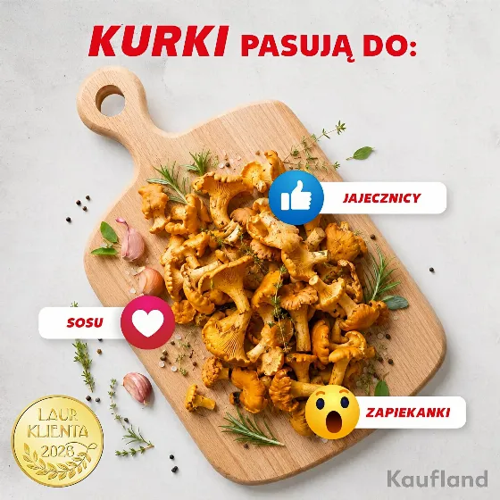 Save 81% on 200g Chanterelles at Kaufland — Now 4.70 zł
