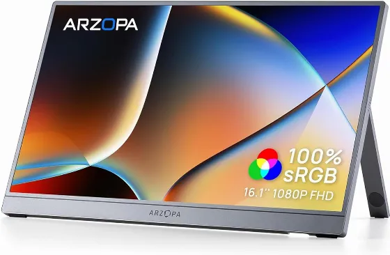 Монитор ARZOPA Z1C 16,1" FHD IPS за 378,99 zł на Amazon.pl