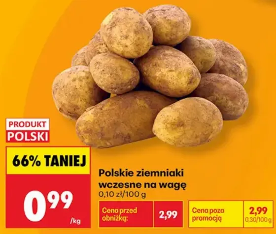 Fresh Polish Potatoes at Just 0.99 zł per kg at Biedronka