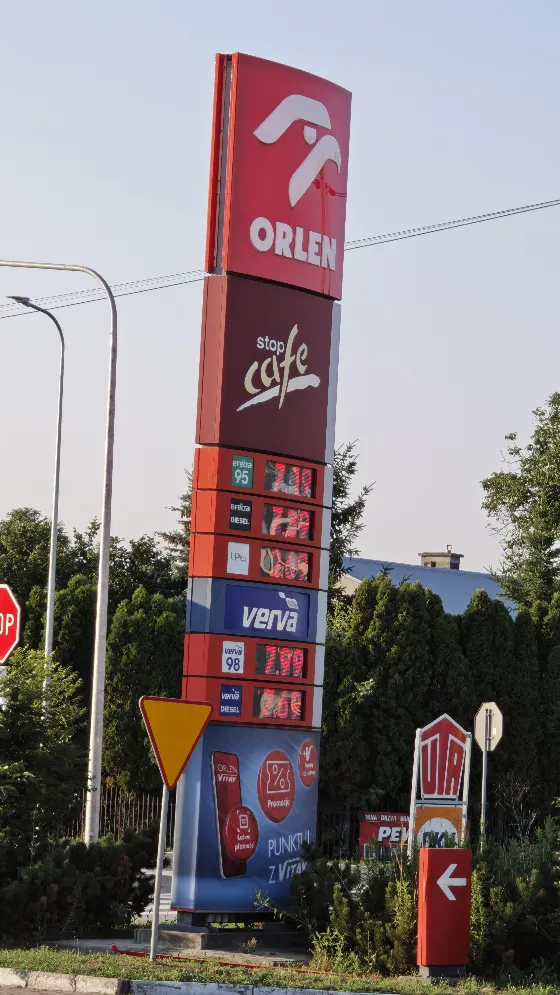 LPG топливо за 2,69 zł на станции Orlen в Ага́товке