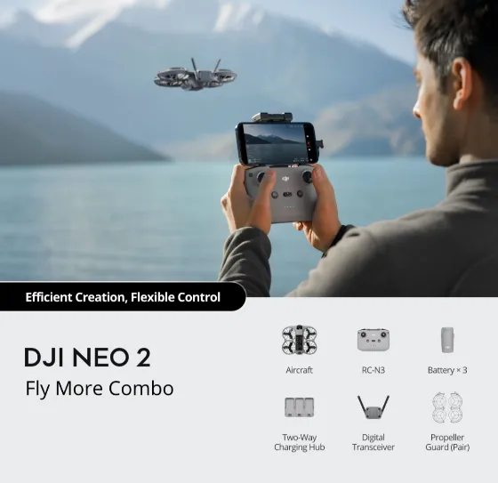 DJI Neo 2 Fly More Combo Refurbished for 329€ at Official Store