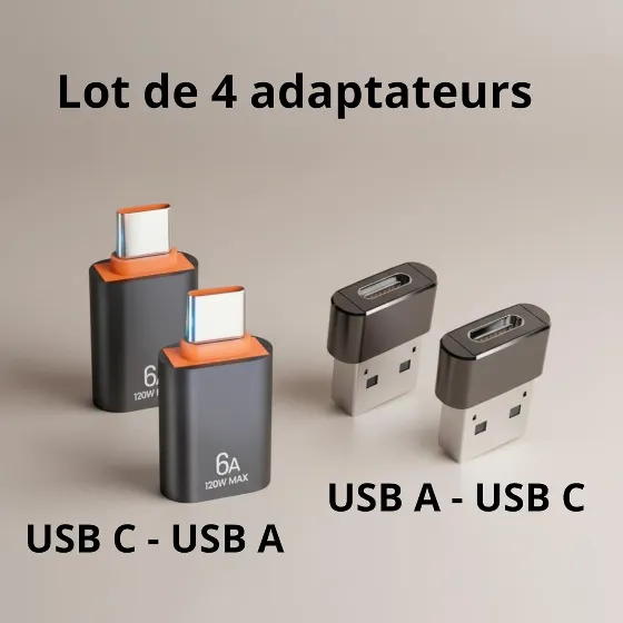 Адаптеры USB-C на USB-A, набор из 4 штук — 9,99 zł