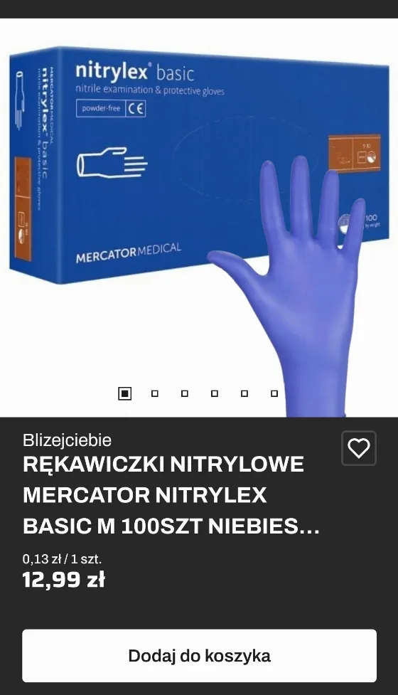Get Mercator Nitrylex Basic Gloves for 9.24 zł Each with Code