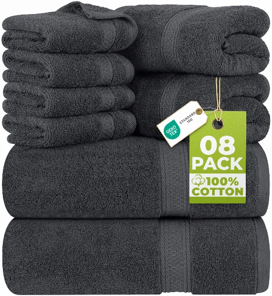 Комплект полотенец Utopia Towels — 8 предметов за 64,33 zł на Amazon