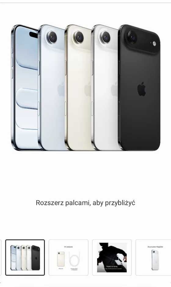Apple iphone air 5G 256GB за 3 499 zł у Media Expert