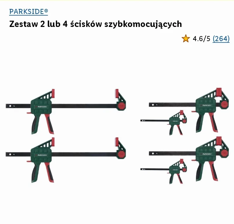 −53% на зажим Parkside в Lidl — 14 zł