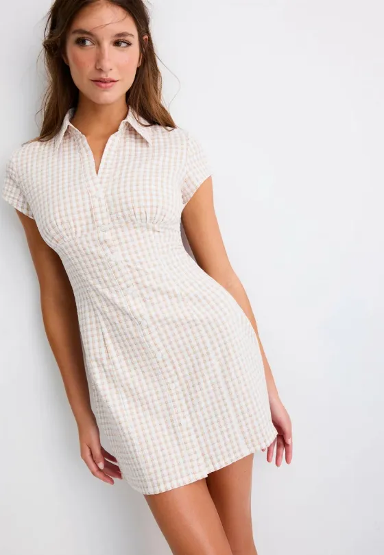 Mini Shirt Dress in Cotton Now Just 29.90 zł at Stradivarius