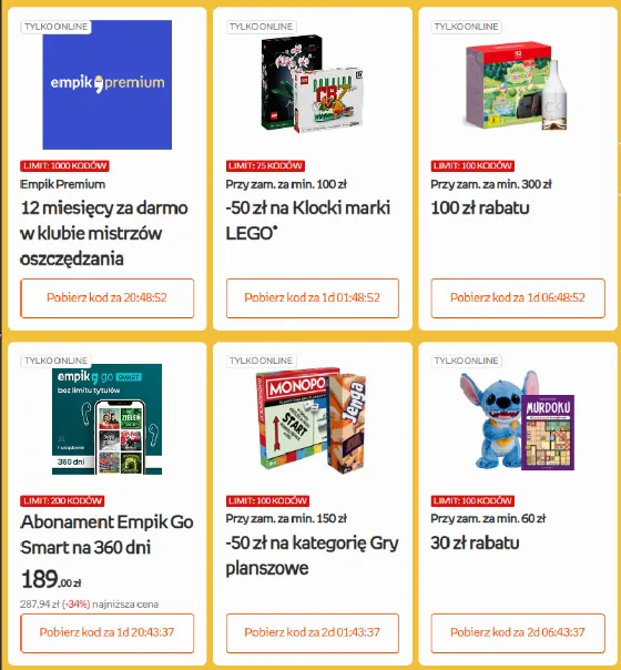Enjoy Free Empik Premium for 12 Months with Megacodes