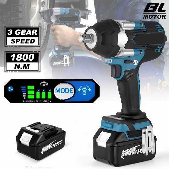 Ключ ударовый 1800NM 18V + аккумулятор 2.6Ah за €18.27 с бесплатной доставкой