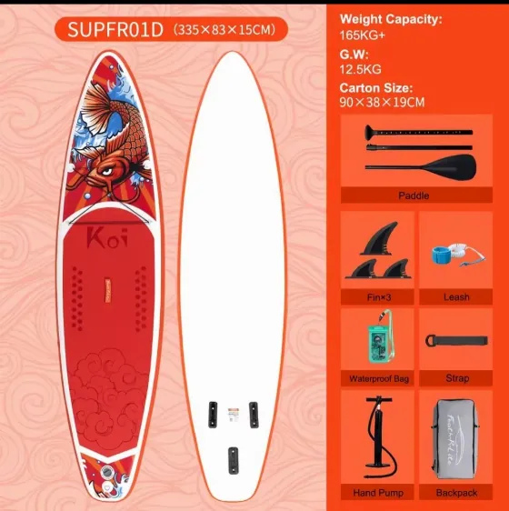 Доска SUP FunWater 335x83x15 за 88,01€ в AliExpress