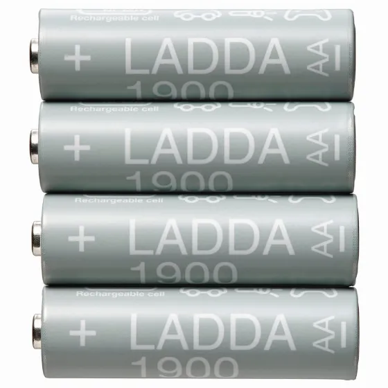 Аккумуляторы IKEA Ladda AA (R6) 1900 мАч за 18 zł на Allegro
