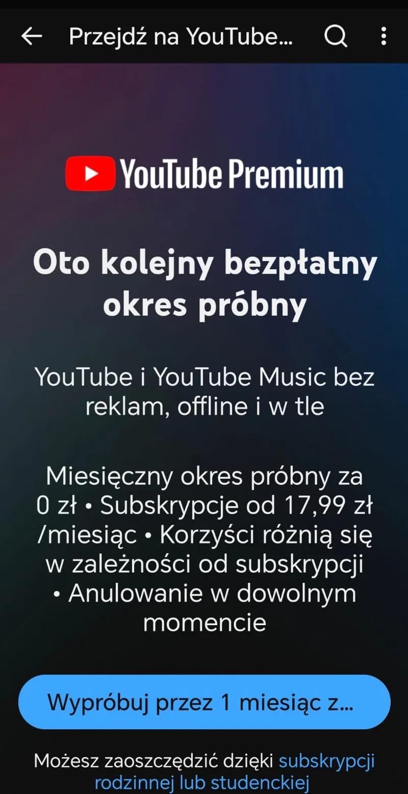 Enjoy 1-3 Months Free YouTube Premium for New Users