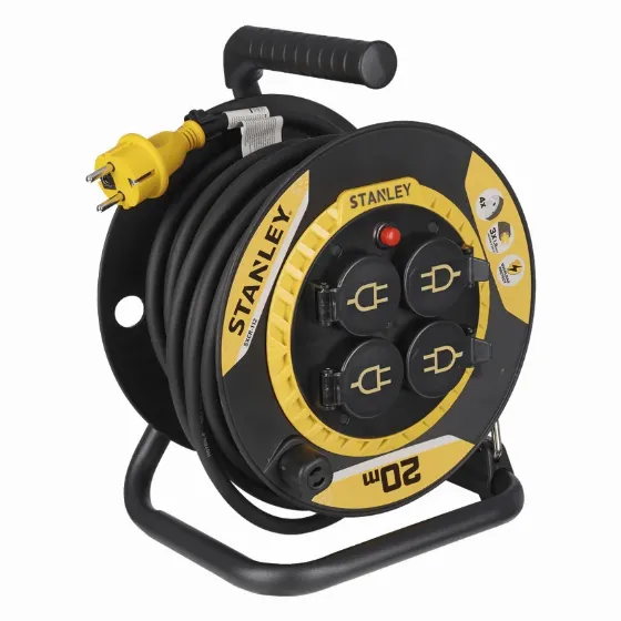 −40% на бобину удлинителя Stanley 20 м IP44 в Jula