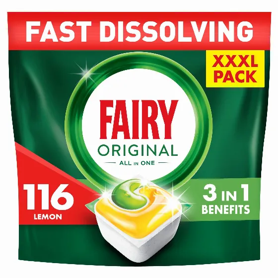 Кapsulы для посудомоечной машины FAIRY Original All in One Lemon - 116 шт. за 59,99 zł